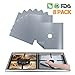 Stove Burner Covers Reusable Gas Stove Protector - FDA Approved Gas Range Protectors | Non-stick Stovetop Protector Liner - Heat Resistant BPA Free Non Toxic & Cuttable and Easy to Clean (Silver)