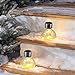 GIGALUMI Hanging Solar Lantern, 4 Pack Outdoor Christmas Decorations, Hanging Solar Lights Outdoor Waterproof, Garden Decor for Lawn, Garden, Yard, Tree Warm White
