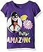 Disney Girls' Toddler Incredibles 2 Pretty Amazing Short Sleeve T-Shirt, Grape Violet, 5T