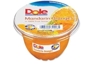 Dole Food Company, Inc 74206011 Fruit Cups 7 oz. 12/CT Mandarin Oranges