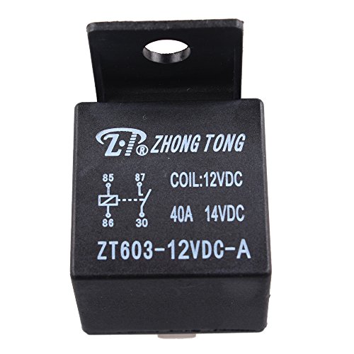 E Support Car Relay 12v 40a Spst 4pin Pack of 5