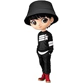 Banpresto - TinyTAN Mic Drop Q posket vol.2 Jung Kook Statue Black