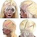 Blonde 360 Lace Frontal Wig Straight Human Hair Wig 613 Pre Plucked for Black Women 150% Density Glueless Brazilian Virgin Remy Wig Blonde 360 Frontal Lace Wig for High Ponytail and Bun Lace Front Wig