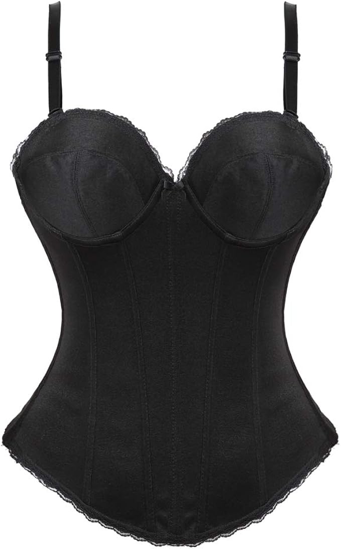 Grebrafan Wedding Corsets for Bride Low Back Strapless Underwire