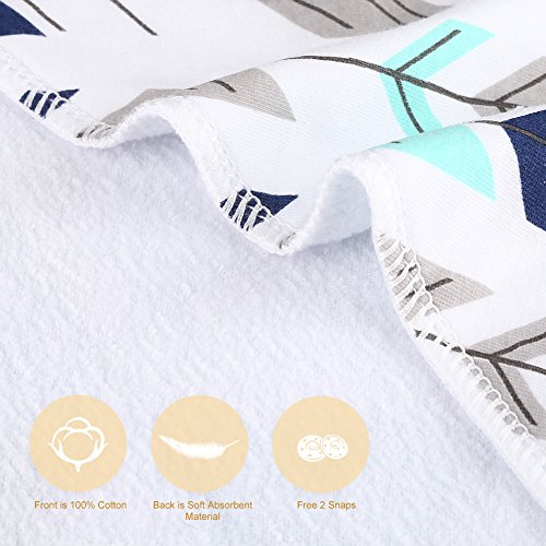 YISSVIC Baby Bandana Drool Bibs Unisex 5 Pack Plus 4 Pack Teething Soother Holder 100% Organic Cotton Soft and Absorbent Machine Washable for Boys and Girls - Thumbnail 3