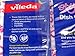 Pack of 2 Vileda reusable highly absorbent dish cloths.
