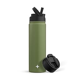 JoyJolt Triple Insulated Water Bottle with Straw