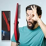 Beard Straightener Brush Comb for Men Electric Beard Brush Heated Brush Hot Beard Iron Hair Straightener Comb