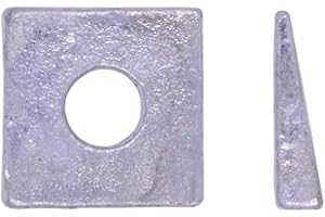 U-TURN FASTENERS, INC. U-Turn - 3/8 Square Beveled Washer Malleable Iron Galvanized (50 Pack)