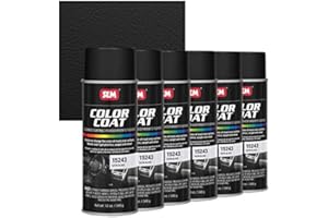 SEM Products 15243 Satin Black Color Coat - 12 oz (6)