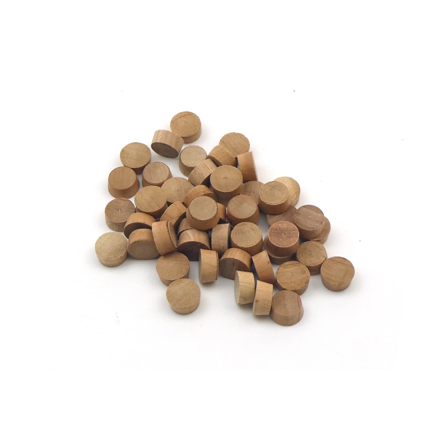 1/2" - 12.7mm Cherry Flat Head End Grain Plug - Pack of 50