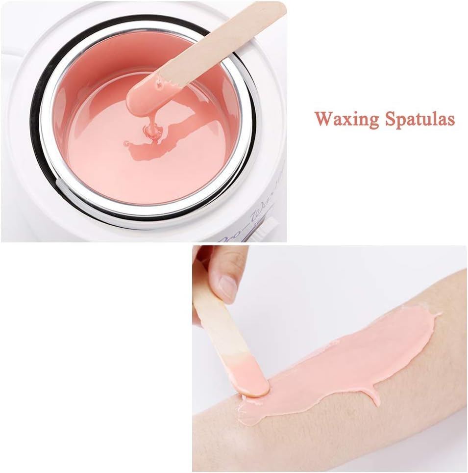 Bipra® 100 Pieces Tongue Depressors Large Waxing Spatulas Wooden for Wax Hair Removal,Natural Wood,Non-sterile,6 Inches Disposable - Image 3