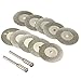Diamond Cutting Wheel Cut Off Discs Coated Rotary Tools W/Mandrel 22mm for Dremel by YEEZUGO