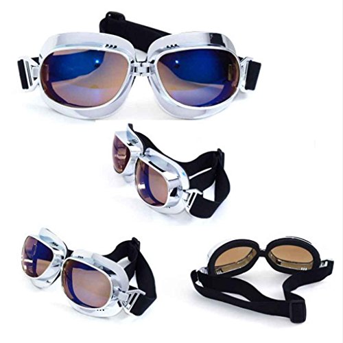 Egal Unisex ABS PC Windproof Dust-proof Motorcycle Riding Eyewear Outdoor Motorbike Goggles UV Protection Helmet Glasses colorful - Thumbnail 2