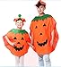 Halloween Pumpkin Costume Set for Family Parent Kids Orange Pumpkin Cosplay Suit Hat School Party Children Clothing Clothes Accessory (Adult Size (for Height 59''-71''))
