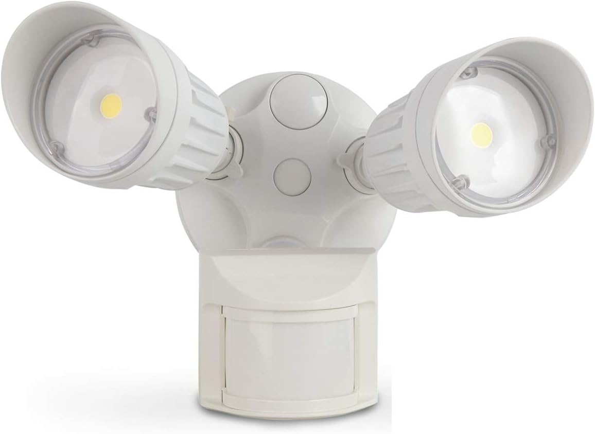 ASD LED Security Light 20W, 2 Head with 150° Motion and PC, Commercial