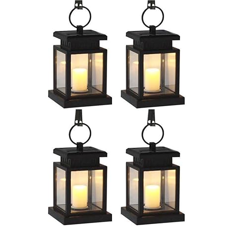 Amazon Com Derlights Hanging Solar Lantern Waterproof Vintage