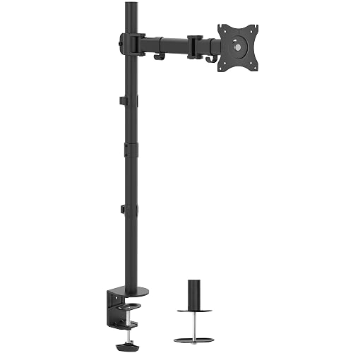 VIVO Single Monitor Desk Mount, Extra Tall Fully Adjustable Stand for 1 ...
