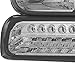 For Smoked Smoke 99-02 Chevy Silverado Headlights Replacement + LED Bumper Signal Lights 4pcs Set