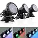 Deckey Garden Pool Aquarium 36-LED Waterproof Submersible Spotlight Landscape Lamp For Fountain Fish Pond Tank Water Garden(Pack of 3)
