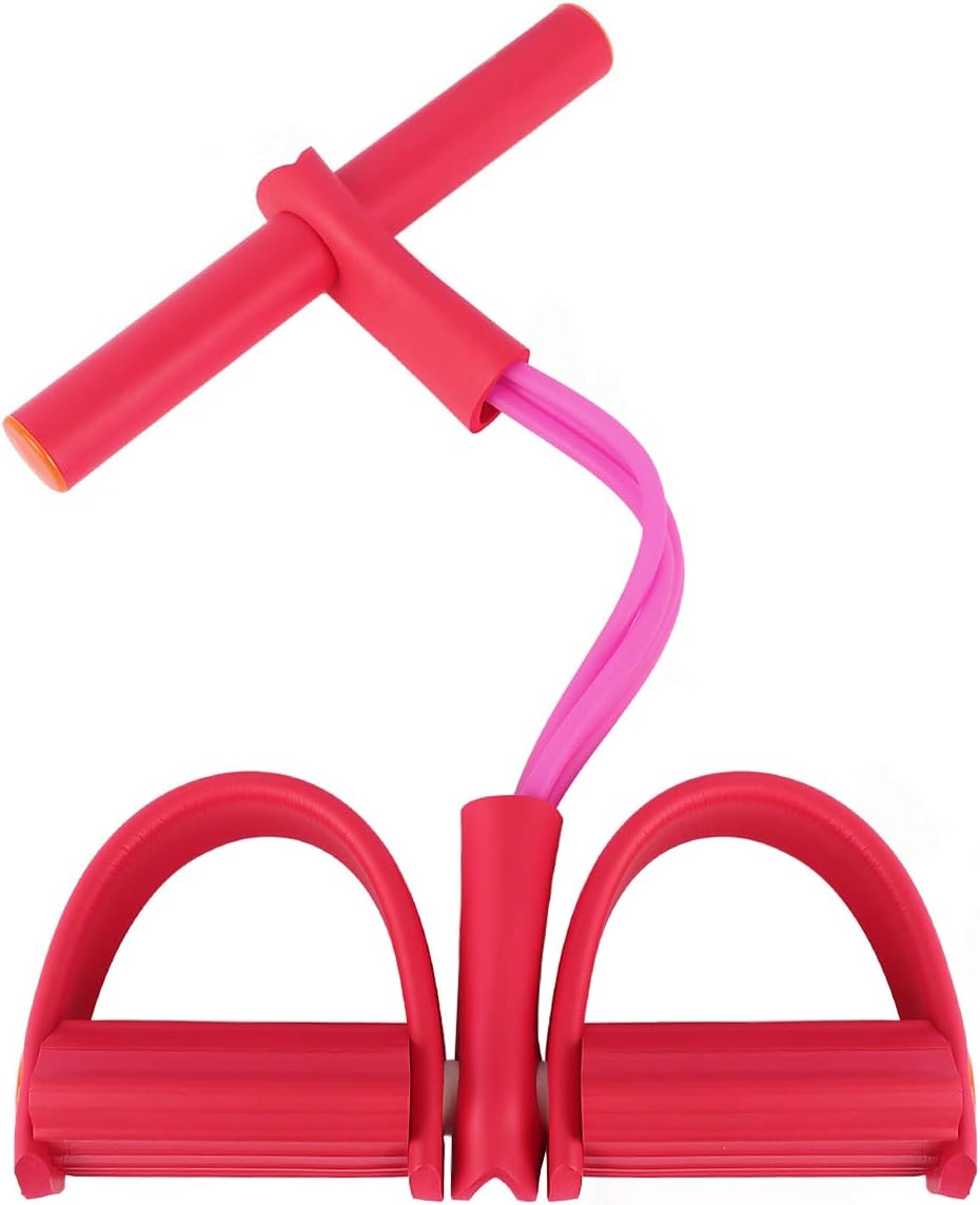 Heofean Pull Rope, Pedal Puller Yoga Shaping Slimming Body four-tube pedal puller prone lifting waist waist shoulder abdomen hip resistance training home fitness equipment