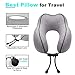 QAHEART 100% Pure Memory Foam Travel Pillow, Breathable & Comfortable Neck Pillow with Removable, Machine Washable Pillowcase, Travel Kit with Airplane Pillow, Storage Bag, Sleep Mask and Earplugs