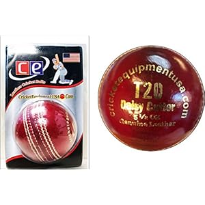 CE Cricket Balls White Red Pink for T20 Cricket Matches, Tournaments and Practice