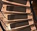 House, Home and More Set of 12 Attachable Indoor Carpet Stair Treads - Chocolate Brown - 8 Inches X 30 Inches
