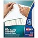 Avery 5-Tab Binder Dividers, Easy Peel Clear Labels for Copiers, Index Maker, White Tabs, 5 Sets (11421) primary