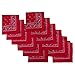 Elephant Brand Bandanas 100% Cotton Since 1898-12 Pack (Red)