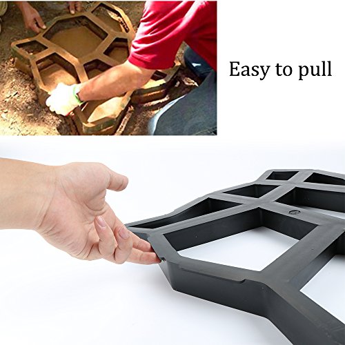CJGQ Plastic Walking Path Maker Mold Garden DIY Lawn Concrete Path Paving