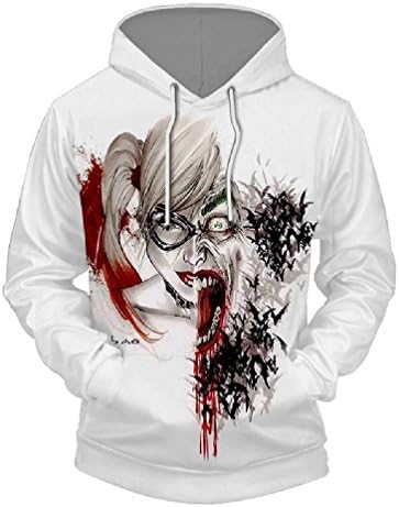 JW 3d Fashion Hoodies Anime Arrivals Sweatshirt Suicide Squad Joker Harley Quinn Tracksuits Jumpers Hooded Pullovers