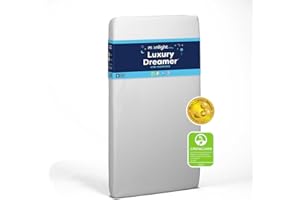 Moonlight Slumber Luxury Dreamer Crib Mattress - Dual-Sided, 2-Stage Baby and Toddler Mattress with Cool Memory Foam Layer and Breathable Mattress Cover - Hypoallergenic and Waterproof - 52"x27.5"x6"