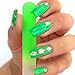 Glass Files for Nails, Neon Glass Fingernail Files, Manicure Nail Care, Gentle Precision Filing, Expertly Shape Nails & Enjoy a Smooth Finish - Bona Fide Beauty Premium Czech Glass