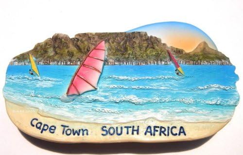 Christmas Gifts Resin Fridge Magnet Resin Fridge Magnet: South Africa. Table Mountain and Cape Town