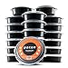 Pakkon Durable Round Bento Lunch Box/Containers With Clear Lid/Japanese Bento Box/Food Storage Container Set/Leak proof/Freezer Safe/Dishwasher Safe/BPA Free / 24 ounce [20 pk]