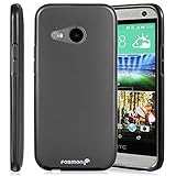 Fosmon DURA-FROST Smooth Durable & Flexible Slim Fit TPU Case Cover for HTC One Remix (HTC One Mini 2) (Black)