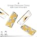 iPhone 6 6s case for Girls, Akna Vintage Obsession Series High Impact Slim Hard Case with Soft Fabric Interior for Both iPhone 6 & iPhone 6s [Retail Packing][Retro Yellow Floral](114-U.S)