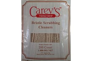 EA Carey 200 Pack of 6" Long Cotton Pipe Cleaners - Medium Firmness, Reusable, Made in USA