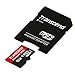 Transcend 16GB MicroSDHC Class10 UHS-1 Memory Card with Adapter 60 MB/s (TS16GUSDU1)