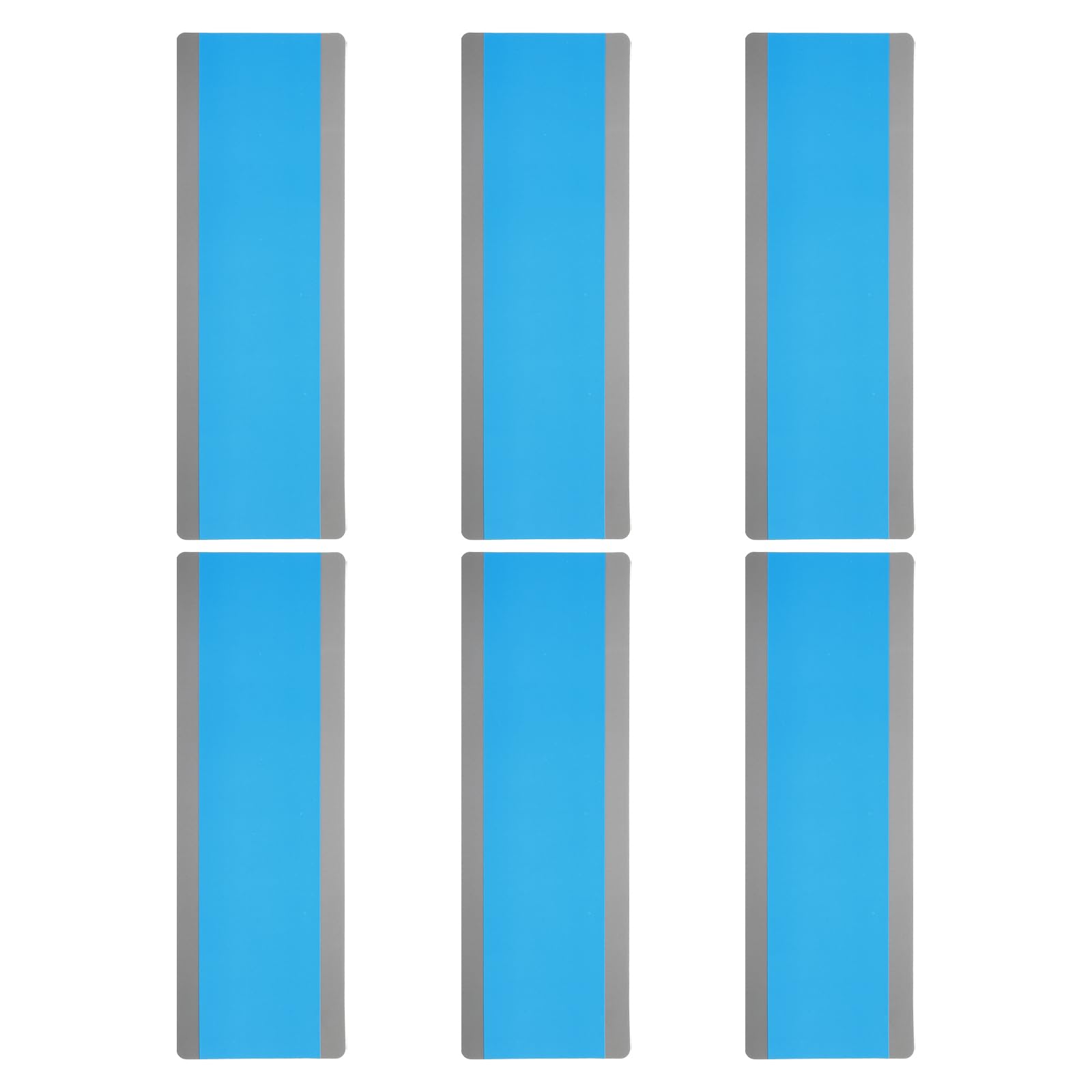 PATIKIL Guided Reading Strips, 6pcs Tracking Highlight Colored Overlay Bookmark Reduce Visual Stress Teacher Teaching Supplies for Classroom, Blue — image 1