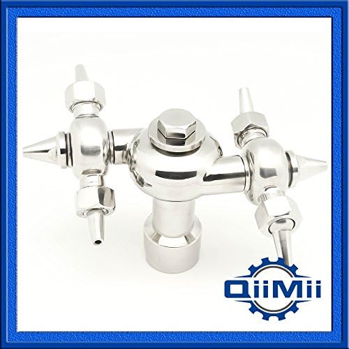 11/2 Inch Female Stainless Cleaning Ball Double-Circulating Spray Ball Cleaning Radius 3m