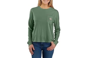 Carhartt Womens Tencel Fiber Series Loose Fit Long-Sleeve Pocket T-Shirt