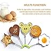Fried Egg Mold Pancake Rings Set of 10 - BEMINH Stainless Steel Non-Stick Egg Shaper Ring with Silicone Pastry Brush and Egg Yolk White Separator, Kitchen Cooking Tools for Kids and Lovers
