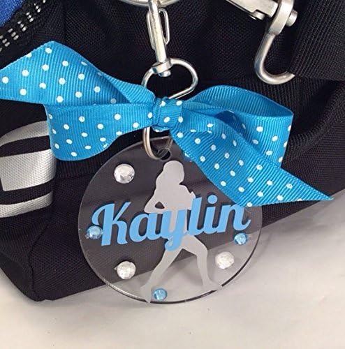 Runner Girl Bag Tag Personalized with Your Name and Your Colors