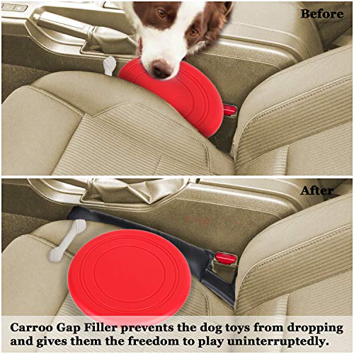 2 Car Seat Gap Fillers for Pets - Anti-Accident, Prevents Distraction from Pets While Driving - Stop Losing Items in Your Car – 1-Size-Fits-All - Easy Cleaning Solution – Fits Most Vehicles - Thumbnail 3