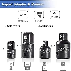 Mesee 12 In 1 Impact Socket Adapter Set, Air Impact