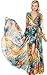 43 City Women's Bohimian Floral Chiffon Beach Long Maxi Party Ball Gown Summer Dress