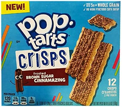 Pop Tarts Thin Crisps Frosted Fruit Flavor 1 Pack, 12 Crisps (Brown Sugar Cinnamon)
