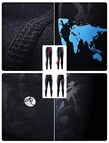 RION Active Women's Running Leggings Workout Tights Pants Black